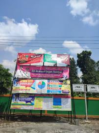 PEMASANGAN BANNER LPJ APBKAL TA 2021 DAN APBKAL TA 2022 UNTUK TRANSPARANSI KEPADA MASYARAKAT